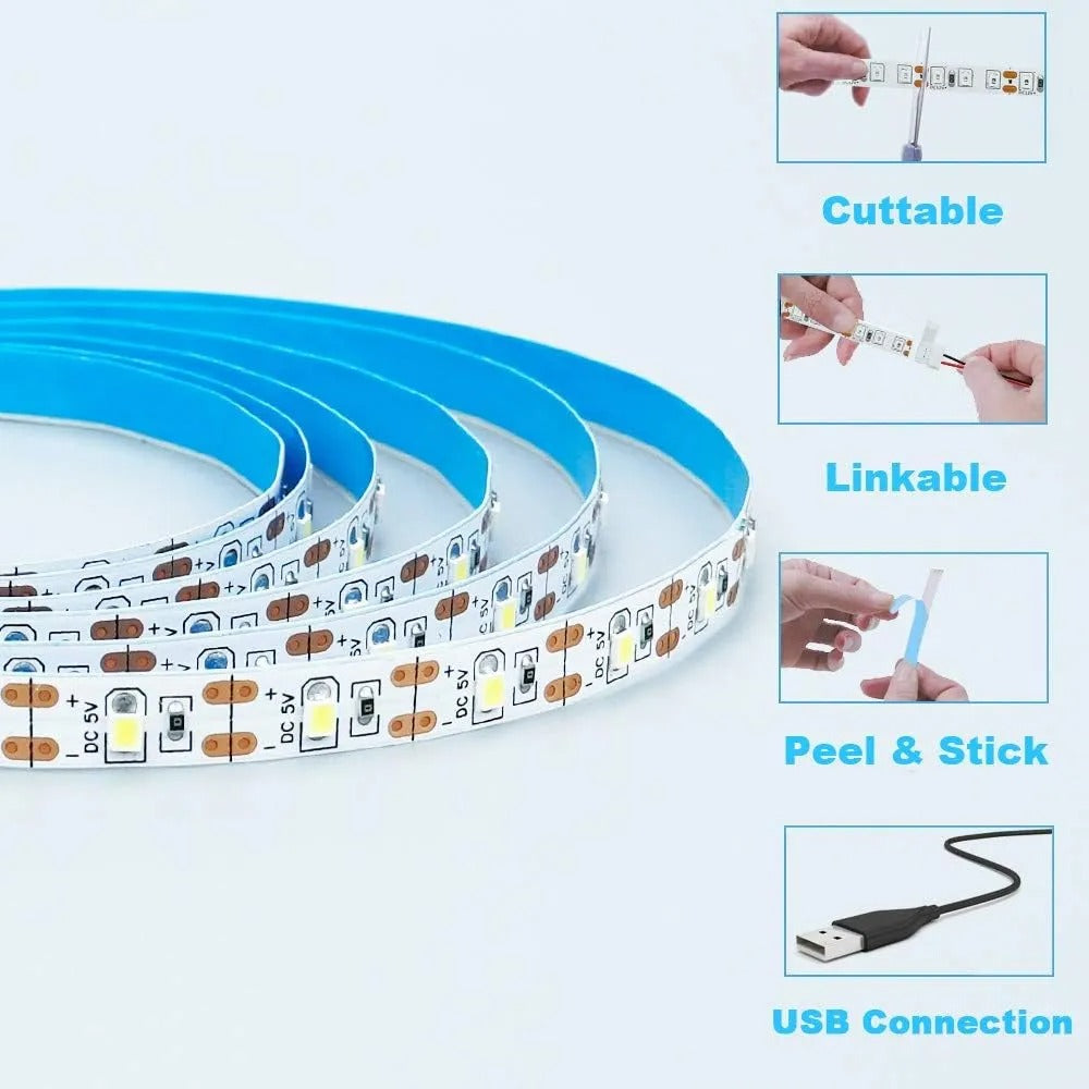 USB LED Strips White/ Warm light